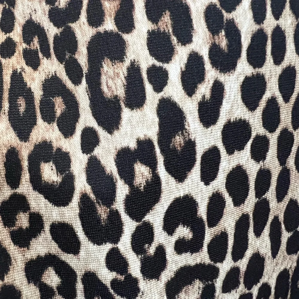 Chic Michael Kors Leopard Animal Print Pencil Skirt - Picture 3 of 5